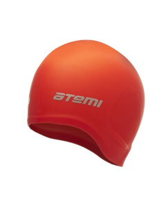 картинка Шапочка для плавания Atemi, силикон (c ушами), красная от магазина DivingWolf