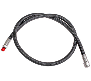 картинка Шланг среднего давления FanDiver 3/8 в оплетке. 100 см. черный от магазина DivingWolf