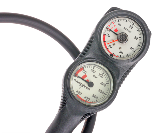 картинка Консоль двухприборная SPG12 Compact (манометр+глубиномер) Fandiver от магазина DivingWolf