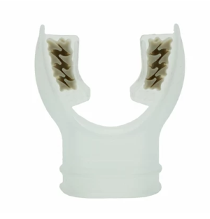 картинка Анатомический загубник Aquatec (серый, прозрачный силикон) от магазина DivingWolf