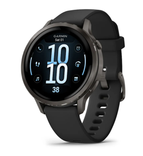 картинка Garmin VENU 4  41 mm, Slate with Black Silicone Band от магазина DivingWolf