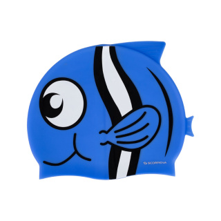 картинка Шапочка для бассейна Scorpena подростковая, син. от магазина DivingWolf