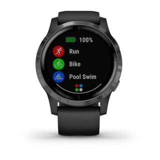 картинка Часы Garmin VIVOACTIVE 4 черные с серым безелем от магазина DivingWolf