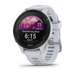 картинка Часы Garmin FORERUNNER 255S Music с белым ремешком от магазина DivingWolf