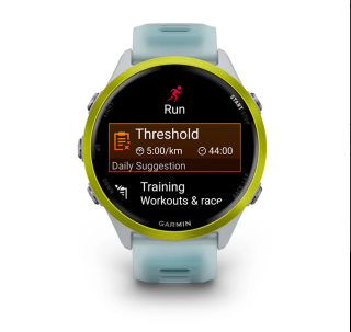 картинка Часы Garmin FORERUNNER 570 47mm Whitestone with Amp Yellow от магазина DivingWolf