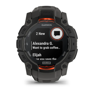 картинка Часы Garmin INSTINCT 3, 50 мм, Solar, Black with Charcoal Band от магазина DivingWolf