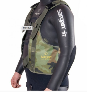 картинка Разгрузочный жилет для подводной охоты «Тобол» (тканевый, камуфлированный) от магазина DivingWolf