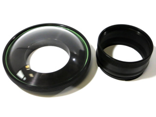 картинка Wide Dome Port 170 + Extension ring 49-Type1, широкоугольный порт 170 мм с кольцом 49-Type1 от магазина DivingWolf