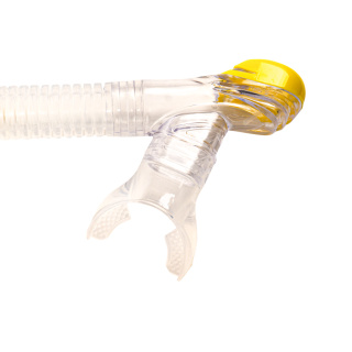 Трубка Scorpena K2 c двумя клапанами желтая