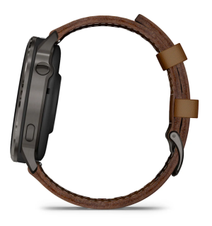 картинка Часы Garmin VENU 4  45 mm, Slate with Black Silicone Band and Brown Leather Band от магазина DivingWolf