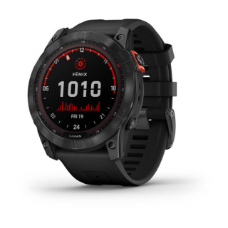 картинка Часы Garmin FENIX 7X Solar серый с черным ремешком от магазина DivingWolf