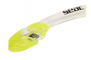 картинка Трубка SEAC SUB TRIBE DRY CLEAR/YELLOW от магазина DivingWolf