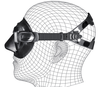 картинка Маска Piranha, черный силикон от магазина DivingWolf