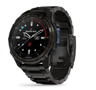 картинка Компьютер для дайвинга Garmin Descent MK3I  51 мм, титановый угольно-серый, DLC, титановый браслет от магазина DivingWolf