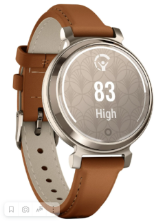 картинка Часы Garmin LILY 2 Classic Cream Gold / Tan Leather Band от магазина DivingWolf