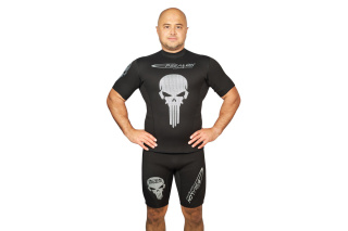 картинка Майка EPSEALON SKULL BLACK 2.5 мм, короткие рукава от магазина DivingWolf