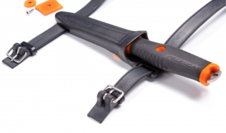 картинка Нож Pelengas Volga черный с магнитным креплением (серрейтор) от магазина DivingWolf