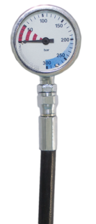 картинка Манометр 52,закаленное стекло, шланг 800 мм от магазина DivingWolf