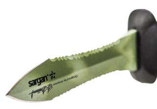 Нож Sargan Тургояк стропорез зеленый
