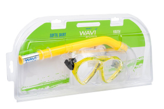 картинка Набор Salvimar маска FRANCY и трубка TORNADO цвет желтый от магазина DivingWolf