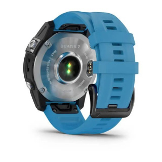 картинка Часы Garmin QUATIX 7 с синим силиконовым ремешком от магазина DivingWolf