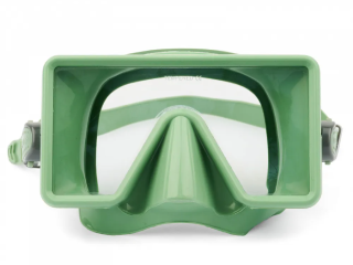 Маска САРГАН "КВАДРА"  светло зеленый силикон