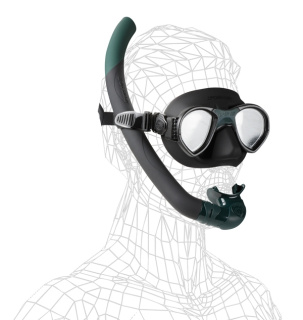 картинка Трубка BREEZE, зеленый силикон от магазина DivingWolf