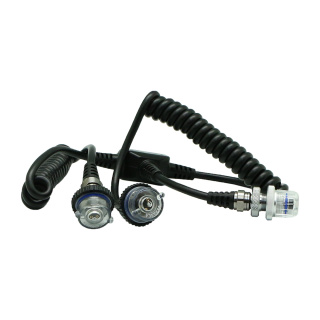 картинка Cable Double Sync Cord 5 pin Nikonos синхрокабель 5 пиновый для подключения двух вспышек от магазина DivingWolf