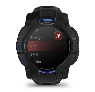картинка Часы Garmin INSTINCT 3  50 мм, AMOLED, Black with Black/Bolt Blue Band от магазина DivingWolf