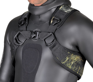 картинка Быстросбрасываемая сбруя для грузов Sea Green Camu 3D от магазина DivingWolf