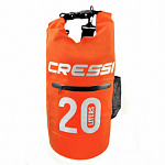 Гермомешок CRESSI с карманом на молнии, DRY BAG, оранжевый 20  литров, Cressi