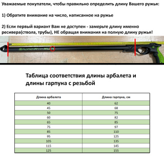 картинка Гарпун  Salvimar Capture, акулий плавник, резьба М7, ø6,5 от магазина DivingWolf