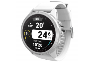 картинка Компьютер-декомпрессиометр подводный ATMOS MISSION 3 WHITE SILVER, наручный от магазина DivingWolf