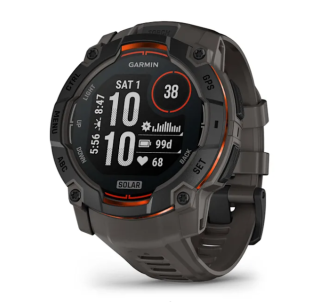 картинка Часы Garmin INSTINCT 3, 50 мм, Solar, Black with Charcoal Band от магазина DivingWolf