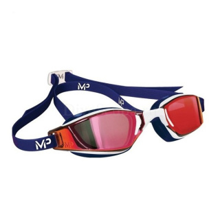 Очки для плавания Xero/Xceed Titanium (зеркальные линзы, red), white/blue