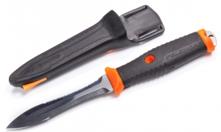 картинка Нож Pelengas Volga черный с магнитным креплением (плейн) от магазина DivingWolf