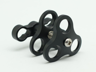 картинка Зажим шаровый тройной v 2 от магазина DivingWolf