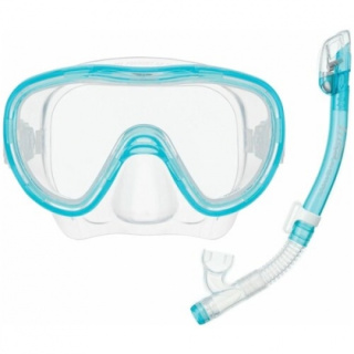 картинка Комплект для плавания маска и трубка TUSA UCR1126 (прозрачный силикон) от магазина DivingWolf