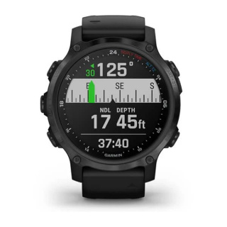 картинка Компьютер для дайвинга Garmin DESCENT MK2S угольно-серый корпус с DLC-покрытием, черный силиконовый ремешок от магазина DivingWolf