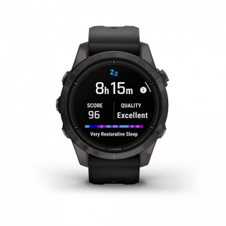 картинка Часы Garmin EPIX PRO (Gen 2) Sapphire Edition 42 мм, титановый, угольно-серый, DLC, черный ремешок от магазина DivingWolf