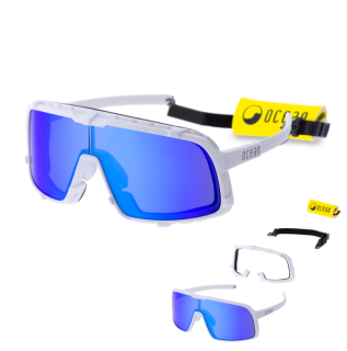 картинка Спортивные очки OCEAN Leucate White / Blue revo lenses от магазина DivingWolf
