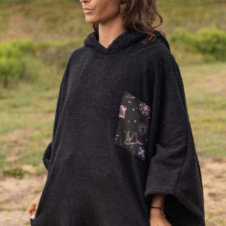 картинка Пончо флисовое SOORUZ Poncho PULMO 3/4 Sleeves Black от магазина DivingWolf
