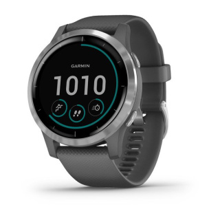картинка Часы Garmin VIVOACTIVE 4 серые с серебристым безелем от магазина DivingWolf