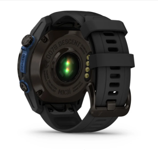 картинка Компьютер для дайвинга Garmin Descent MK3I 43 мм, титановый, угольно-серый, DLC, черный силиконовый ремешок от магазина DivingWolf