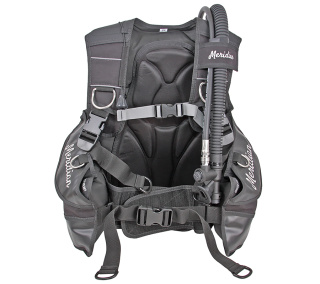 картинка Жилет-компенсатор FanDiver Меридиан, черно-серый от магазина DivingWolf