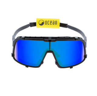 картинка Спортивные очки OCEAN Leucate Matte black / Blue revo lenses от магазина DivingWolf