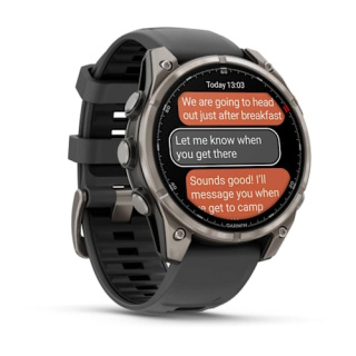 картинка Garmin FENIX 8 Pro – 47 mm, AMOLED Sapphire, Titanium with Graphite/black silicone band от магазина DivingWolf