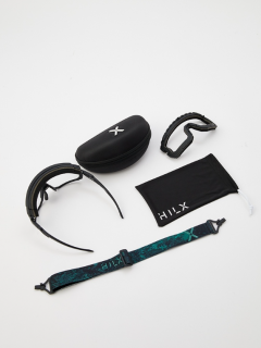 картинка Спортивные очки HILX Samurai / Matt Solid Black / Black Polarized Lens + Clear Lens от магазина DivingWolf