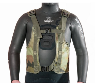 картинка Разгрузочный жилет для подводной охоты «Тобол» (тканевый, камуфлированный) от магазина DivingWolf