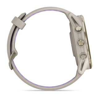 картинка Часы Garmin FORERUNNER 970 серые, золотистый титановый безель, с серым/индиго ремешком от магазина DivingWolf